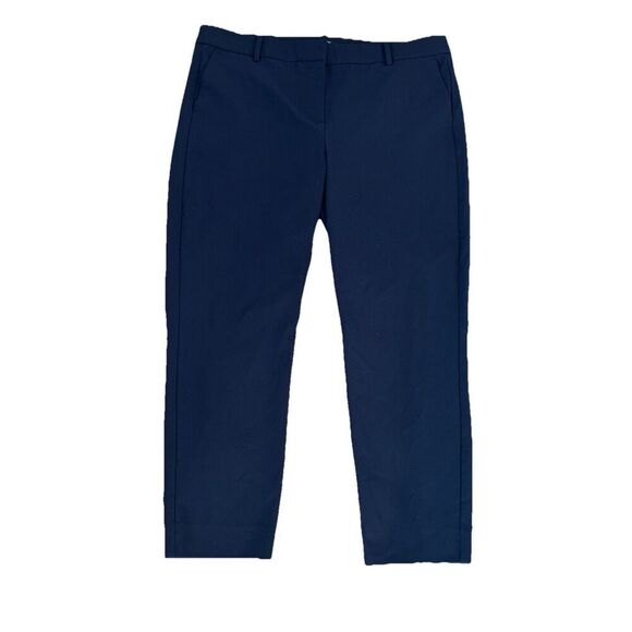 J. Crew Factory Pants - J Crew Women’s Pants 16 Ruby Crop Navy Blue Trousers Career